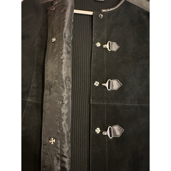Escapade‎ Black Jacket Large Steampunk Gothcore Edgy Cosplay Y2K Streetwear - Picture 5 of 5
